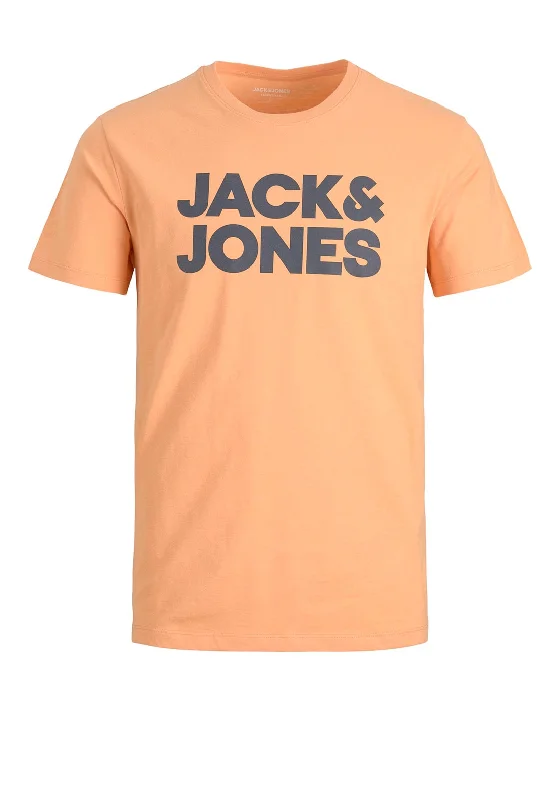 Off-Shoulder Short Sleeve TopsJack & Jones Boys Corp Logo Short Sleeve Tee, Pumpkin