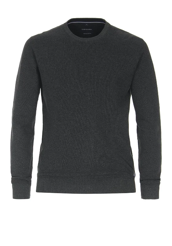 Casa Moda Birdseye Crew Neck Sweater, ThymeRunning Knit Tops