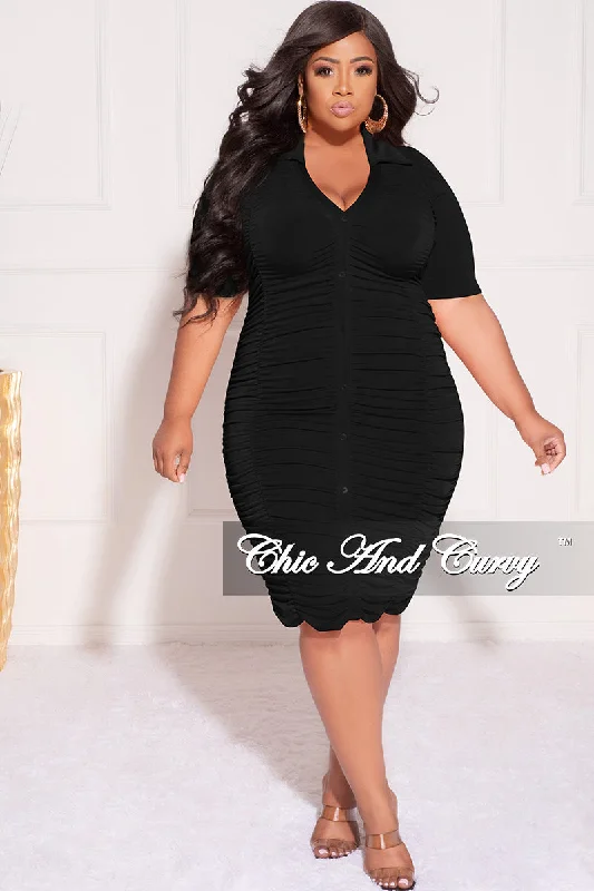 Final Sale Plus Size BodyCon Dress in BlackPlus size women's striped tops