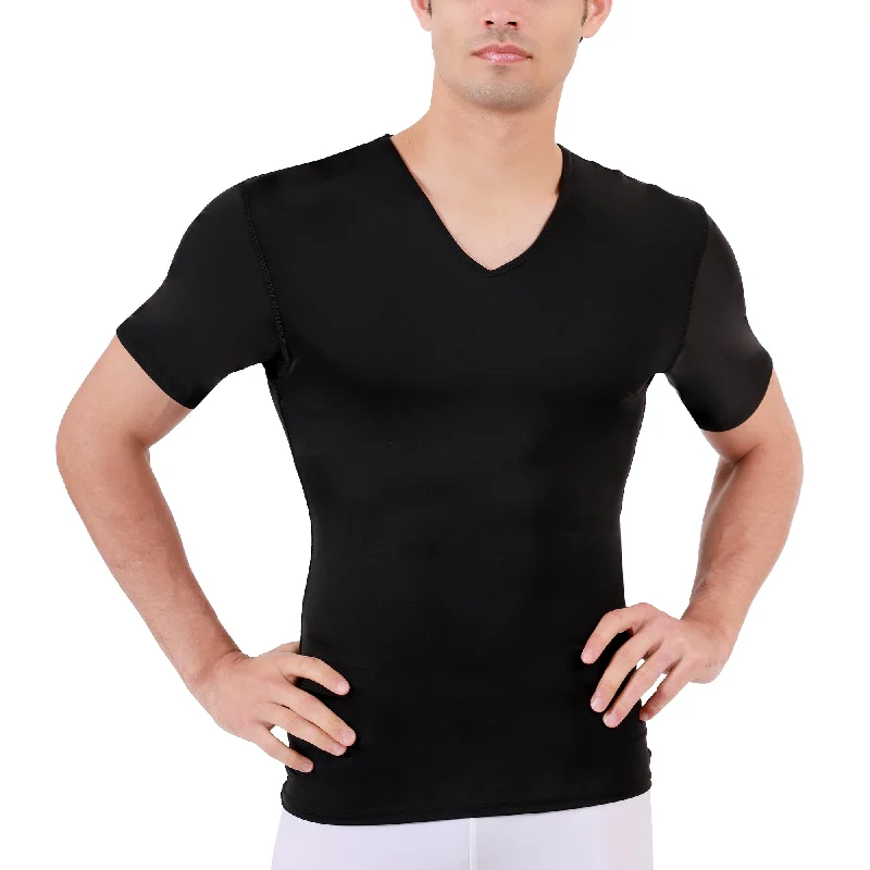 Formal Short Sleeve TopsInsta Slim Big and Tall Compression Short Sleeve V-Neck 2VAT001BT