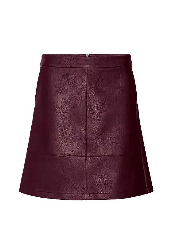 Vero Moda Ida Faux Leather Mini Skirt, Winter StingOffice Skirt