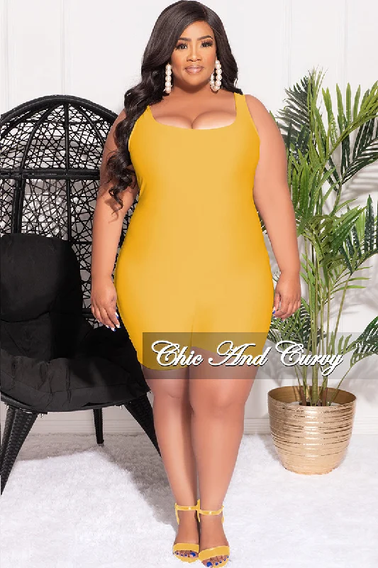 Final Sale Plus Size Sleeveless Romper Golden YellowWomen's spring tops