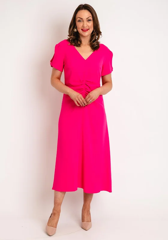 Kate Cooper Ruched Bodice A-Line Maxi Dress, Watermelon PinkSheath Dress