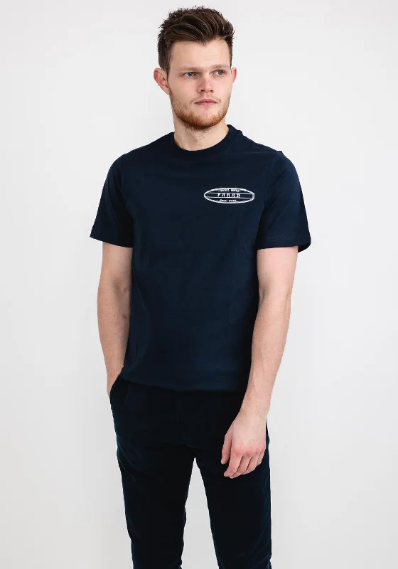 Lounge Short Sleeve TopsFarah Tunnel Short Sleeve Graphics T-Shirt, True Navy