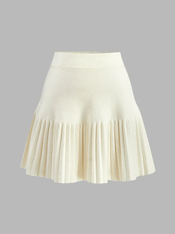 Elegant Umbrella-Shape Knit SkirtParty Skirt