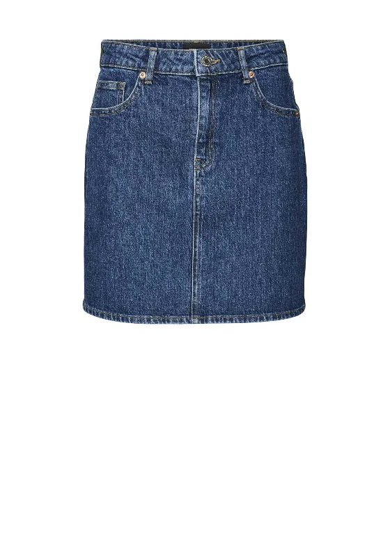 Vero Moda Tessa Mini A-Line Denim Skirt, Medium Blue DenimPrairie Skirt