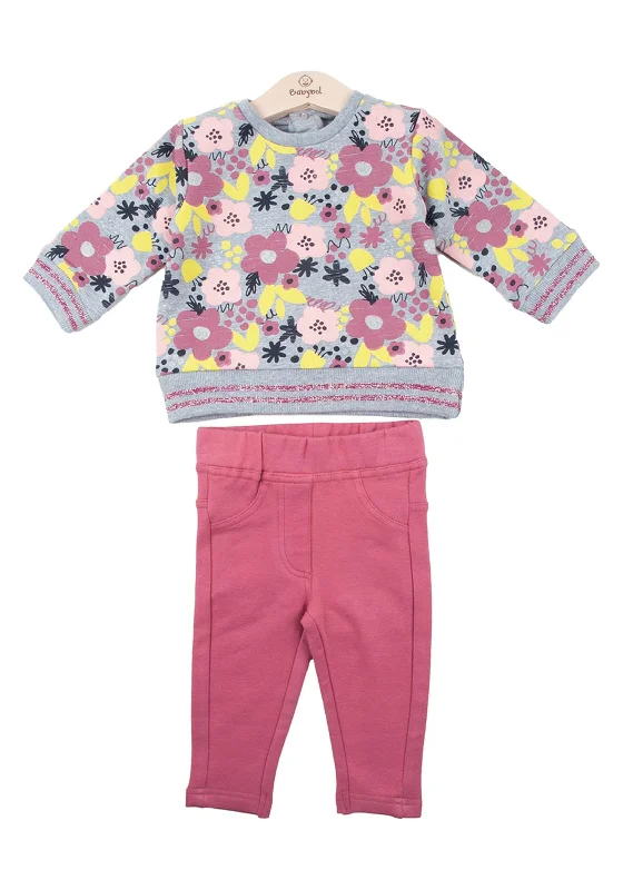 Babybol Baby Girl Sweater and Legging Set, PinkSkateboard Knit Tops