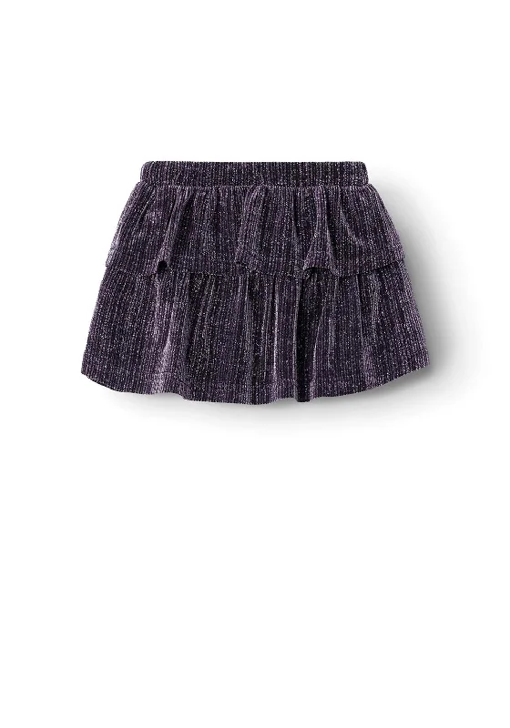 Name It Mini Girl Risilk Glitter Skirt, Lavender MistEdwardian Skirt