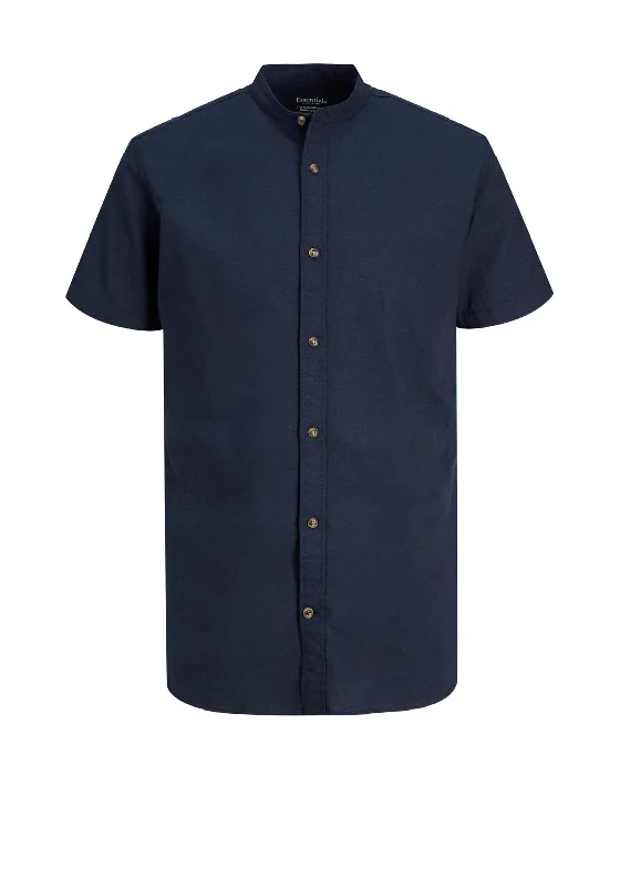 Logo Short Sleeve TopsJack & Jones Boys Summer Band Short Sleeve Shirt, Navy Blazer