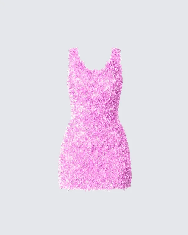 Christy Pink Petal Mini DressGala Dress