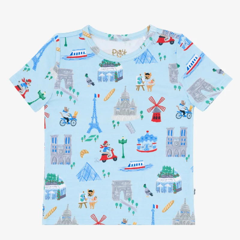 UV-Protection Short Sleeve TopsBlue Weekend in Paris Short Sleeve Classic Tee