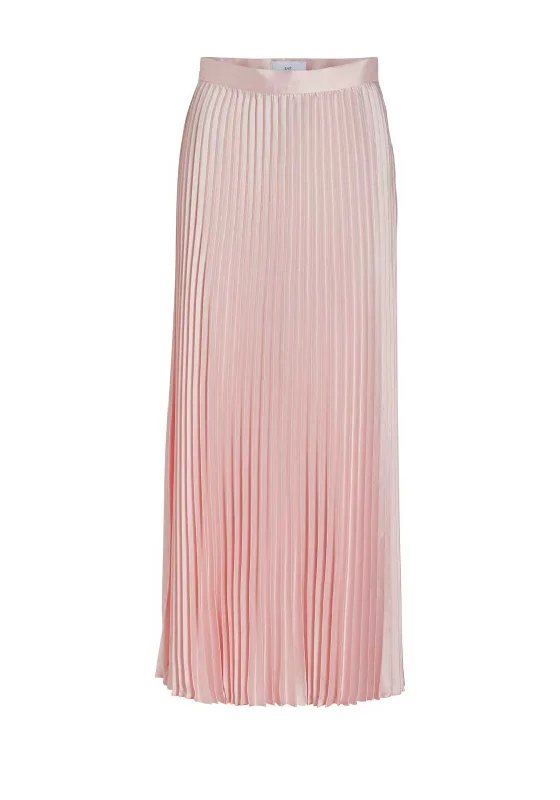 Vila Plaza Plisse Long Skirt, Silver PinkHiking Skirt