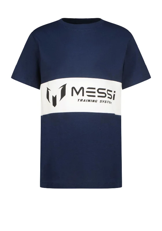 Polyester Short Sleeve TopsVingino X Messi Hist Short Sleeve Tee, Navy