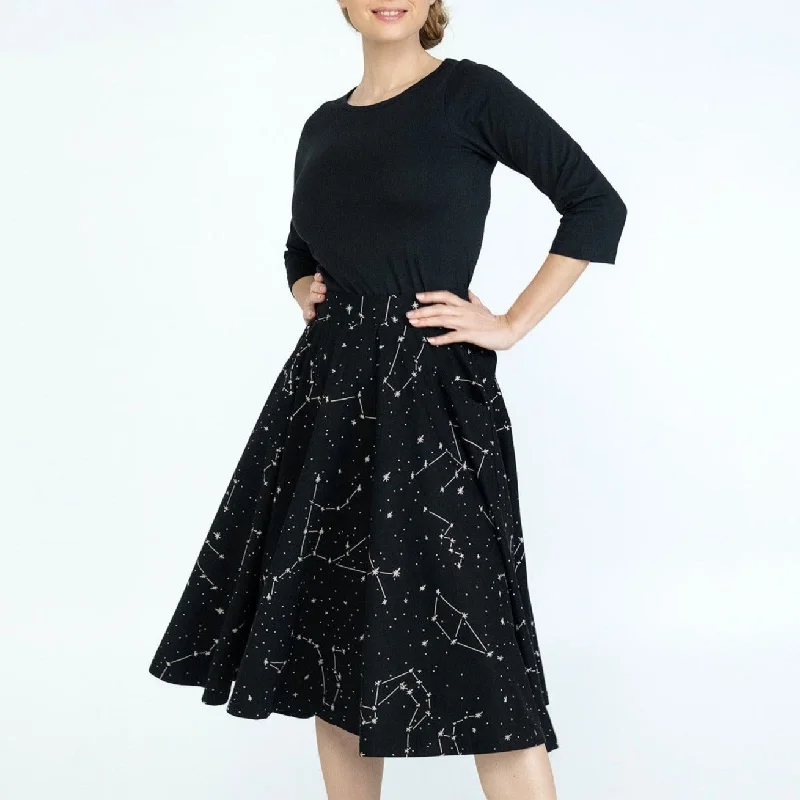 Constellations Glow-in-the-dark Twirl SkirtPlaid Skirt