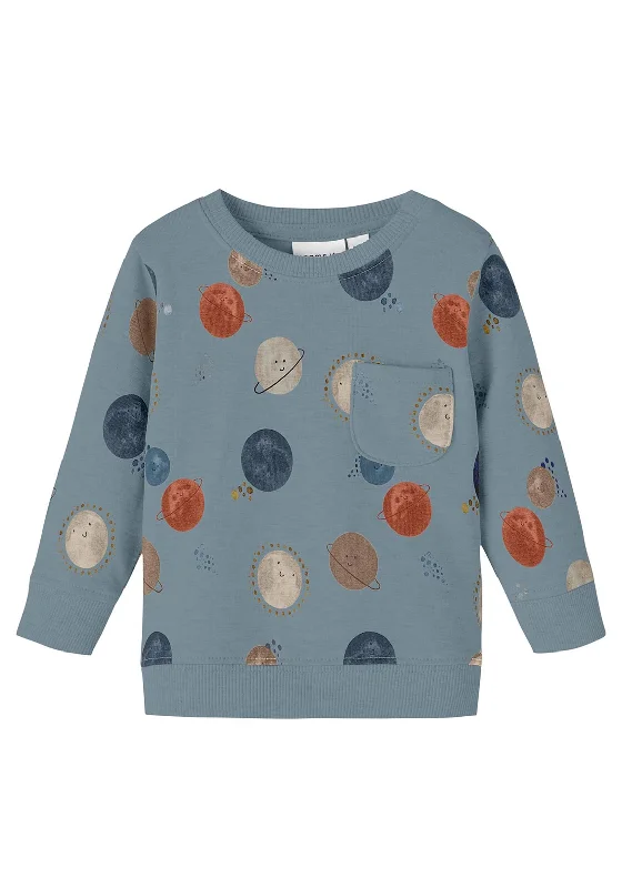 Name It Baby Boy Norim Long Sleeve Sweater, CitadelThermal Knit Tops