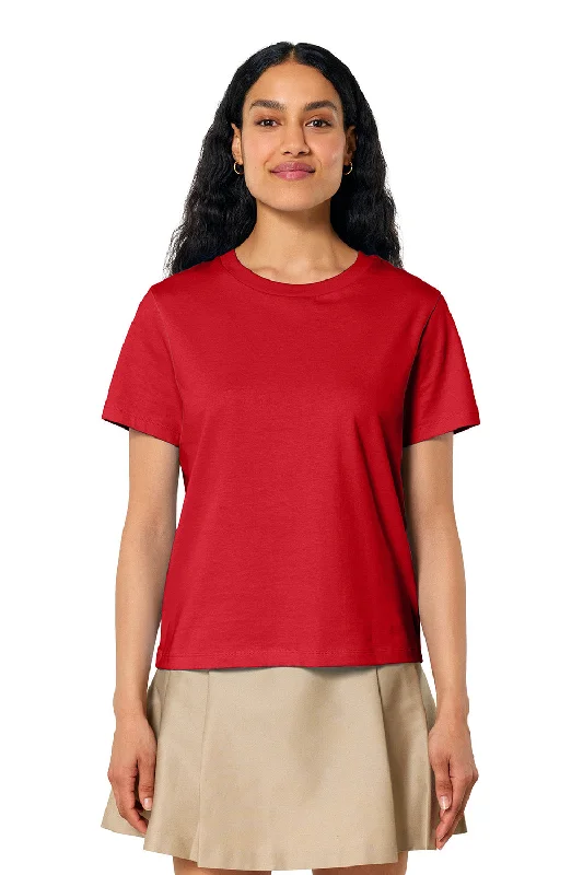 Printed Short Sleeve TopsStanley/Stella Womens Muser Short Sleeve Crewneck T-Shirt - Red - NEW