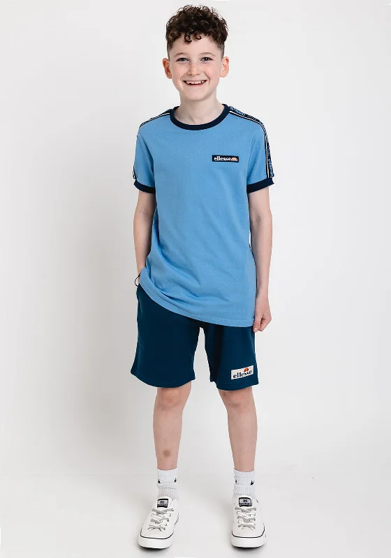 Punk Short Sleeve TopsEllesse Boy Giovi Short Sleeve Tee, Blue