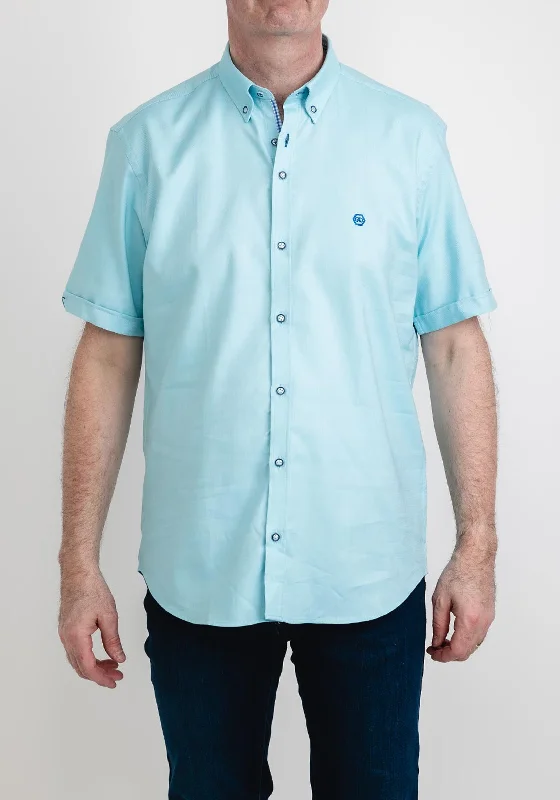 Mesh Short Sleeve TopsAndre Cox Short Sleeve Shirt, Aqua