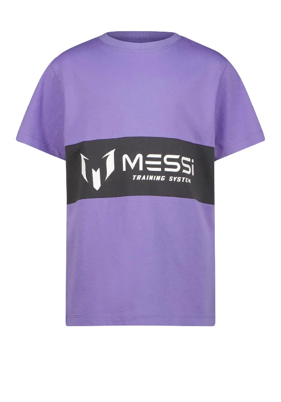 Recycled Fabric Short Sleeve TopsVingino X Messi Hist Short Sleeve Tee, Brave Purple