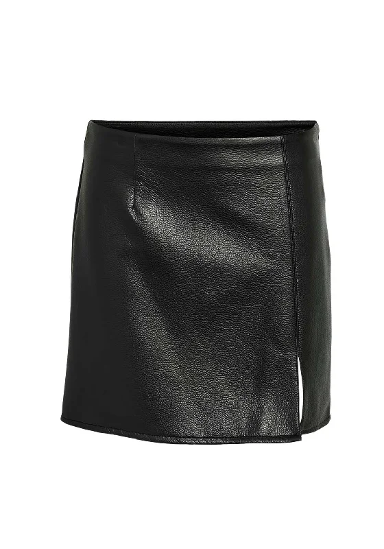 Noisy May Eileen Clara Penny Slit Skirt, BlackBubble Skirt