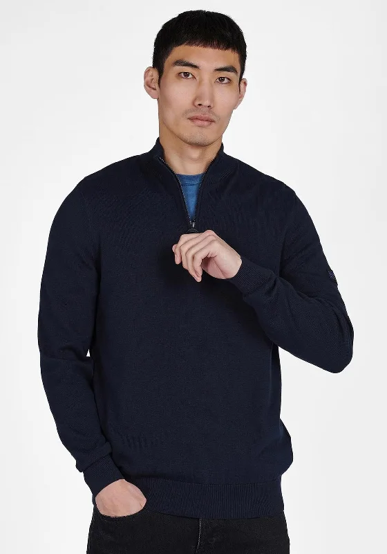 Barbour International Half Zip Sweater, International NavyCycling Knit Tops