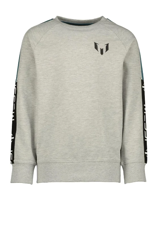 Vingino X Messi Narlos Long Sleeve Sweater, Grey MeleCamping Knit Tops