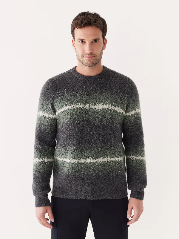 The Gradient Seawool® Sweater in LicoriceCropped Knit Tops