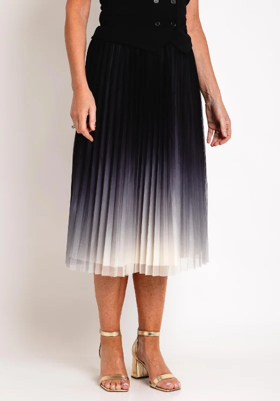 Serafina Collection Ombre Tulle Midi Skirt, BlackWrap Skirt