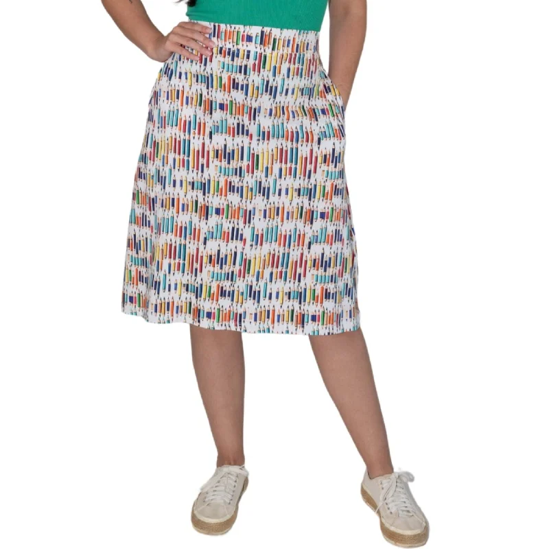 Colored Pencils A-Line Skirt [FINAL SALE]Circle Skirt