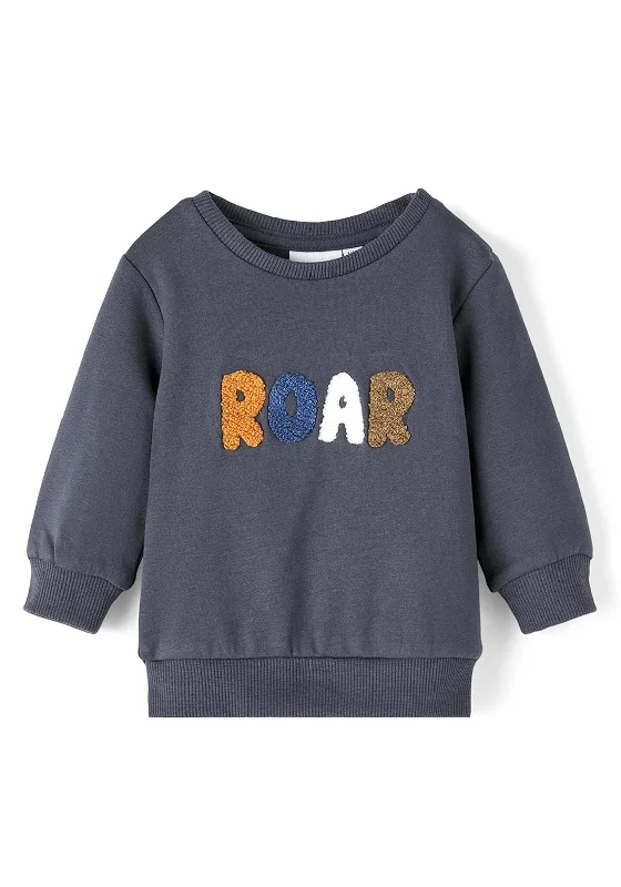 Name It Baby Boy Ninnos Long Sleeve Sweater, India InkCable Knit Tops