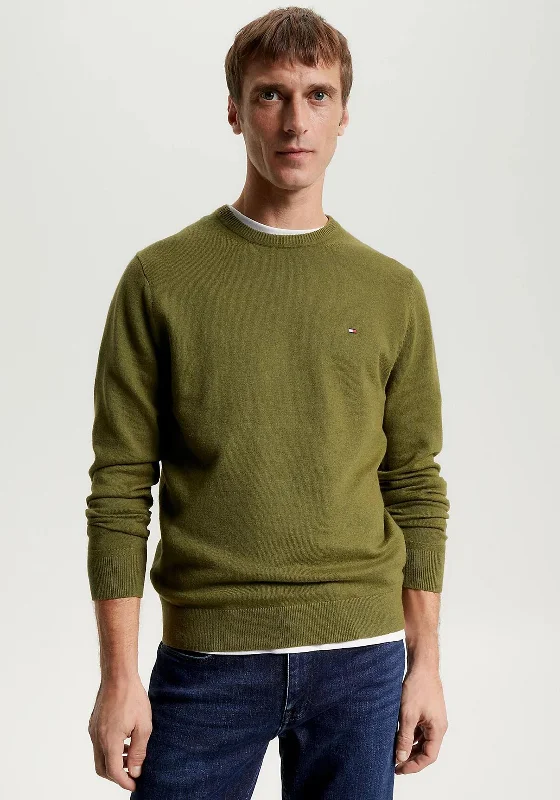 Tommy Hilfiger Heathered Knit Cashmere Sweater, Putting GreenDesigner Knit Tops