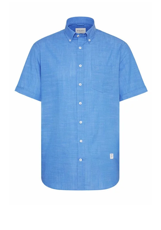 Metallic Short Sleeve TopsBugatti 9450 Short Sleeve Shirt, Blue