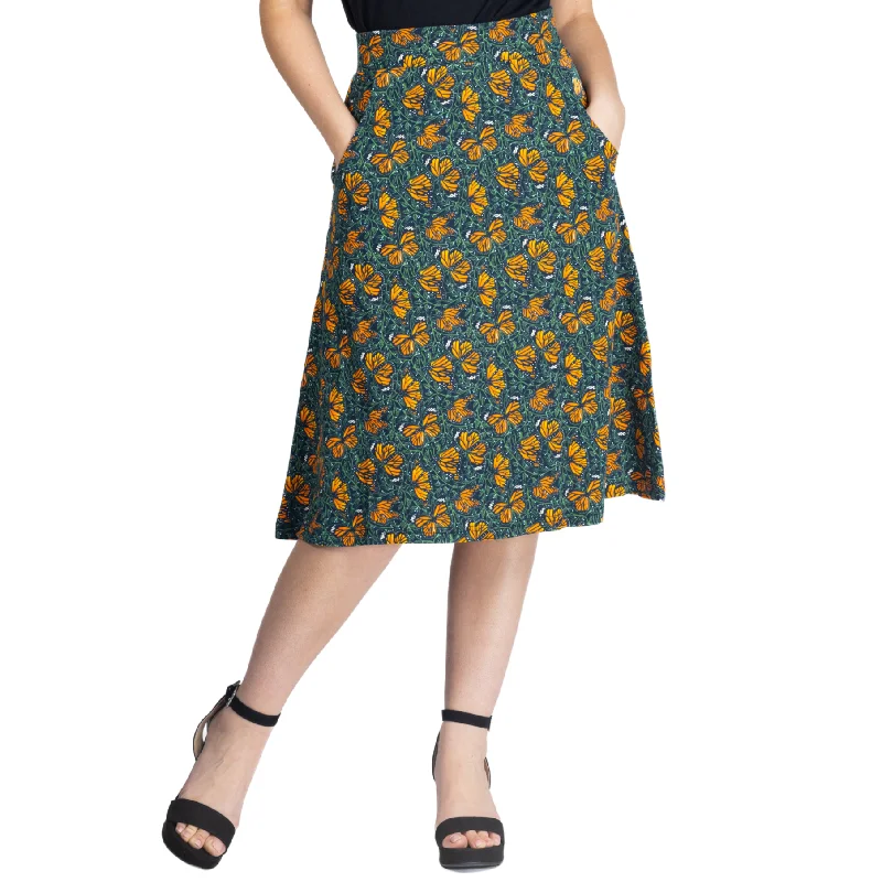 Monarch Butterflies A-Line SkirtUtility Skirt