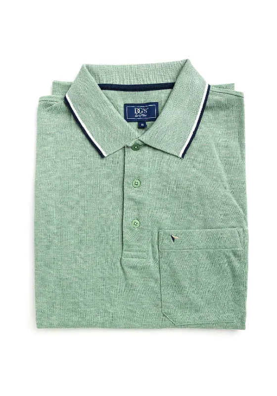 Vintage Short Sleeve TopsDaniel Grahame Short Sleeve Polo Shirt, Green