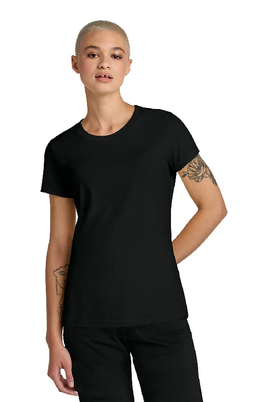 Vintage Short Sleeve TopsDistrict Womens Perfect Weight CVC Short Sleeve Crewneck T-Shirt - Jet Black - NEW