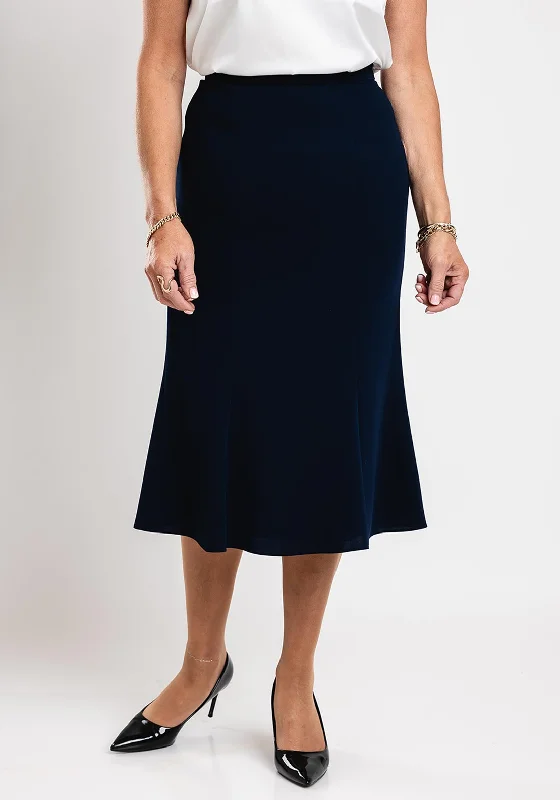 Christina Felix Flared Midi Skirt, NavyTiered Skirt