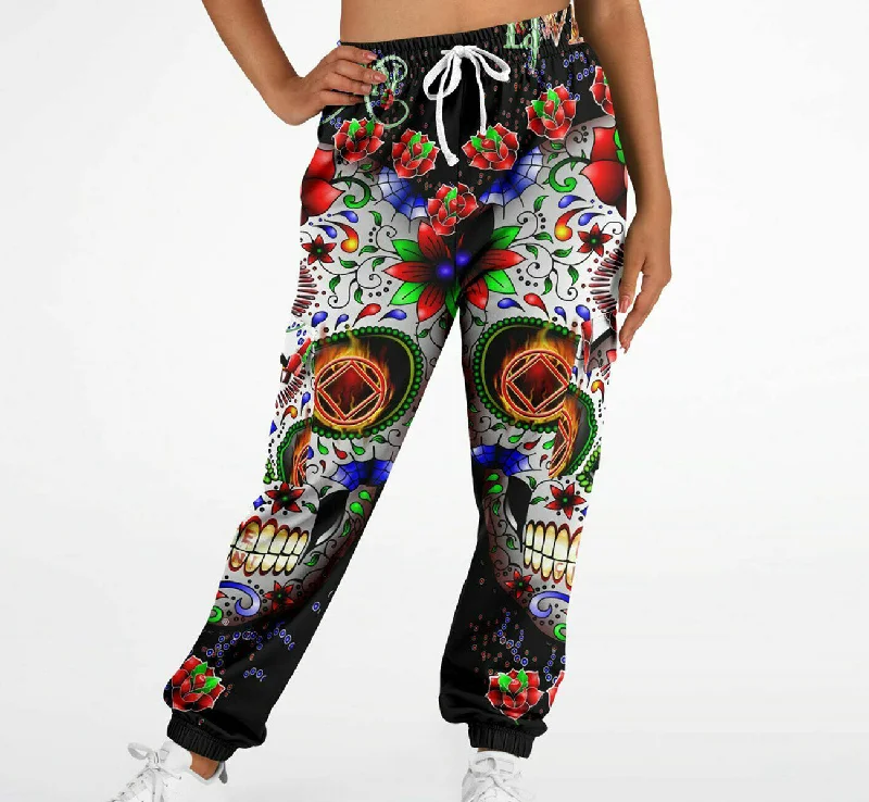 JeansNA Sugar Skull AOP Sweat Pants