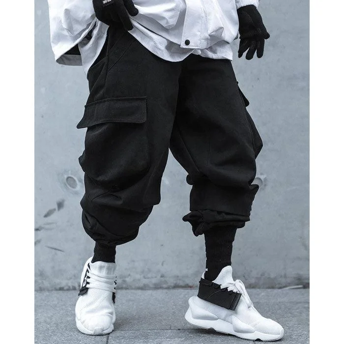 High-waisted"Maito" Techwear Cargo Pants