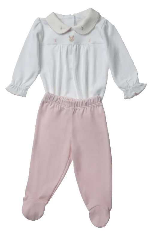 CulottesBaby Bunny Round Collar Pima Body and Pants