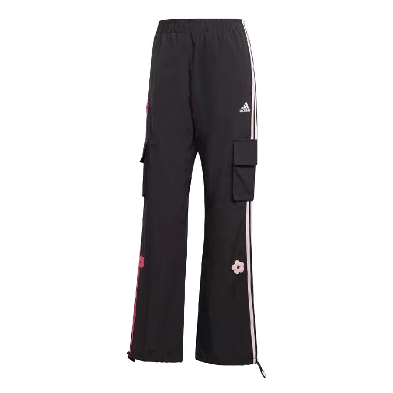 Corduroy Pantsadidas - Women's Chenille Flower Patches 3-Stripes Cargo Pant (HY8590)