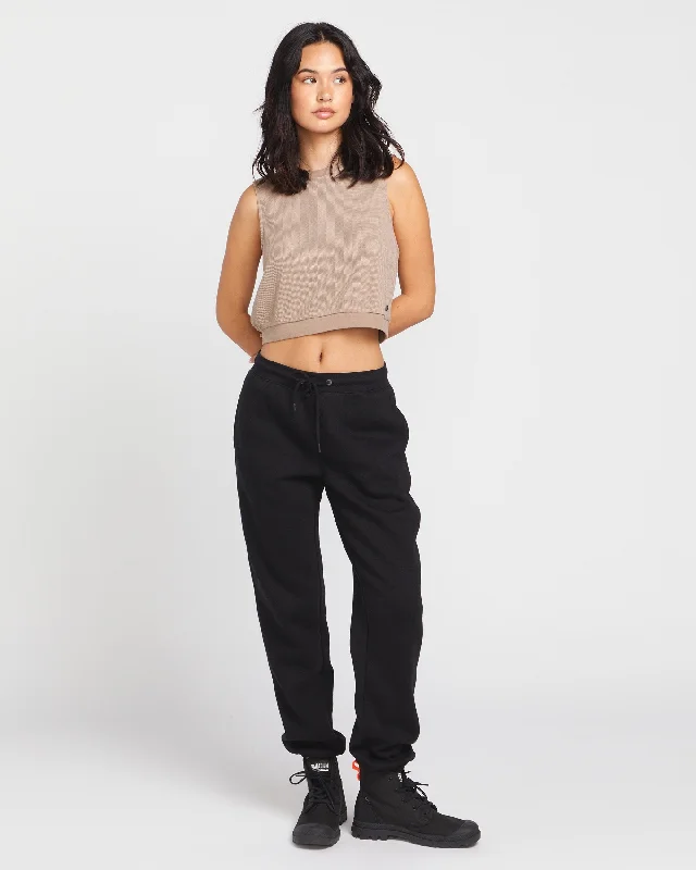 Zip-off PantsStone Heart Up Pants - Black