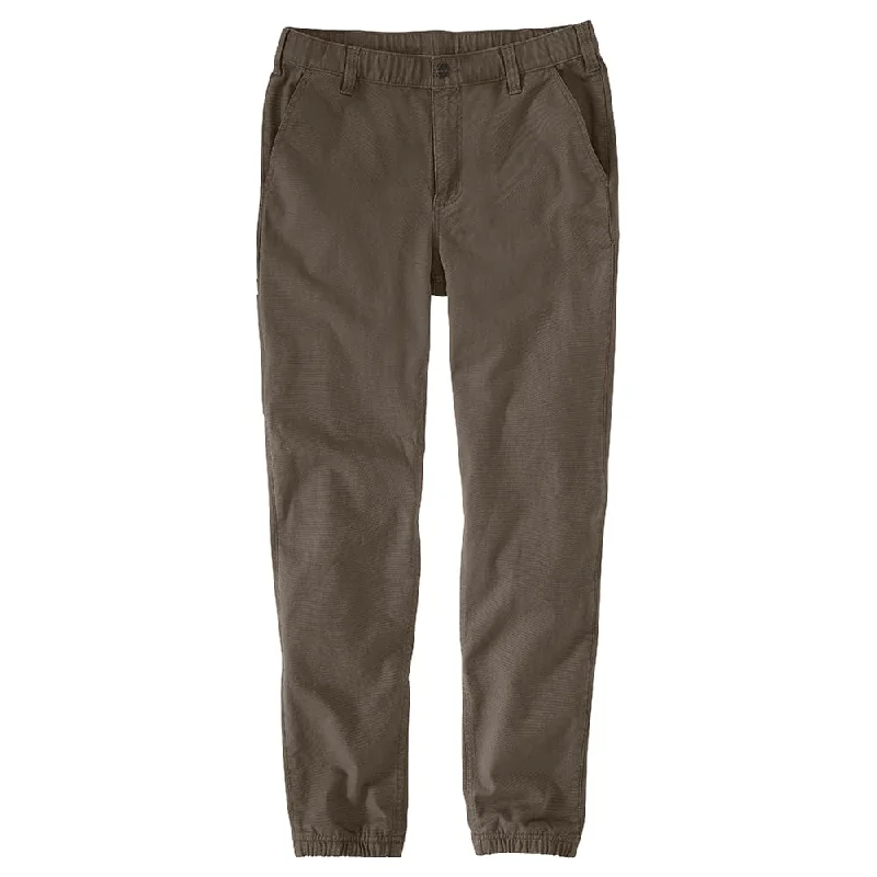 RompersCarhartt 106889 Men's Rugged Flex® Relaxed Fit Canvas Jogger Pant - 34W x Regular - Tarmac