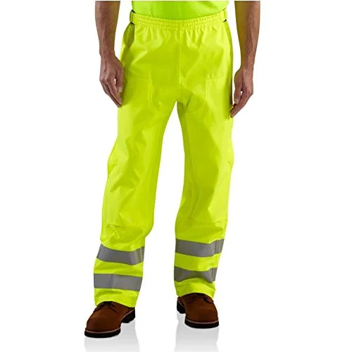 Designer PantsCarhartt B214 Men's Class E High-Visibility Waterproof Pant - X-Large - Bright Lime