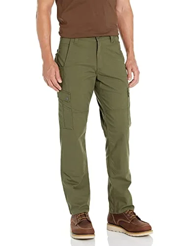 Patched PantsCarhartt 105461 Men's Rugged Flex Relaxed Fit Ripstop Cargo Work Pant