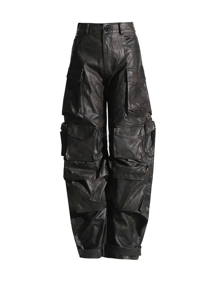 Ripped JeansLeather Cargo Pants