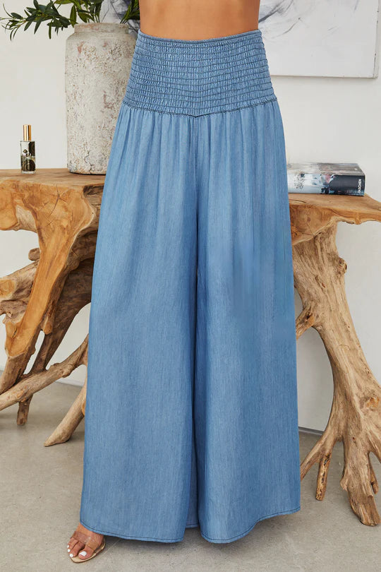 Hot PantsThe Chambray Wide Leg Italian Pants