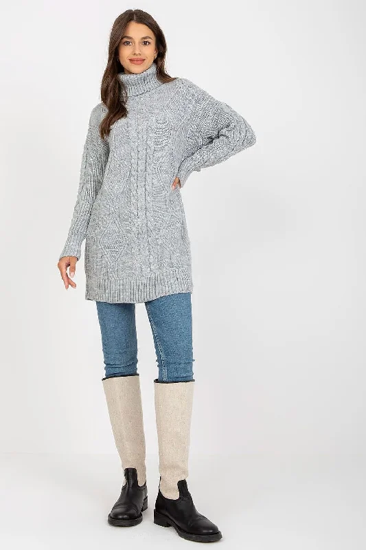 Knit FloralLong jumper model 170561 Rue Paris