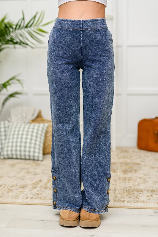 Corduroy PantsPark City Button Flare Pants