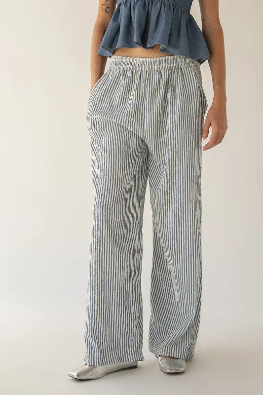 Stretch PantsRELAXED FIT PINSTRIPE PANTS