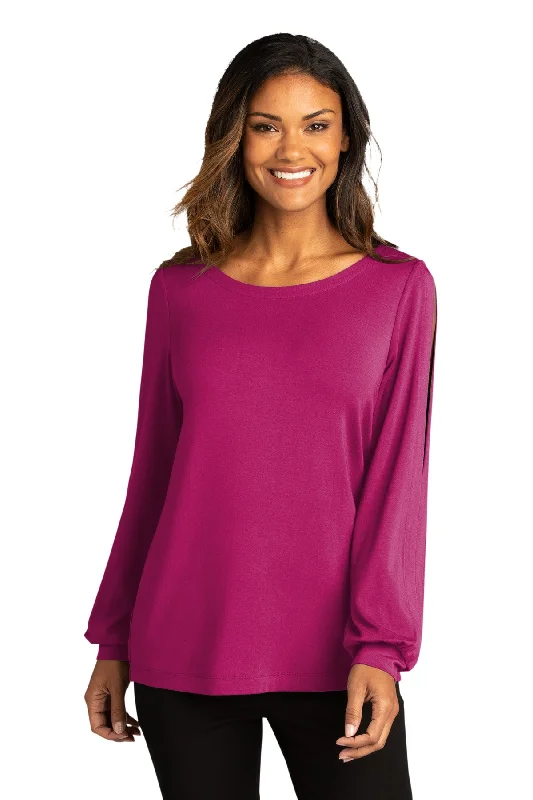 Knit SpringPort Authority Ladies Luxe Knit Jewel Neck Top. LK5600